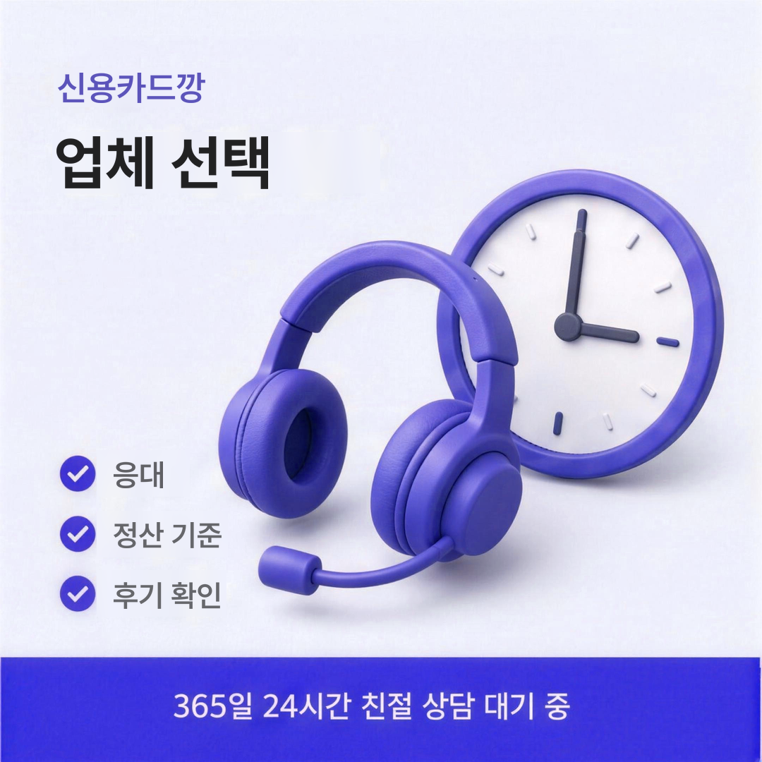 다음머니 신용카드깡 업체 선택 안내